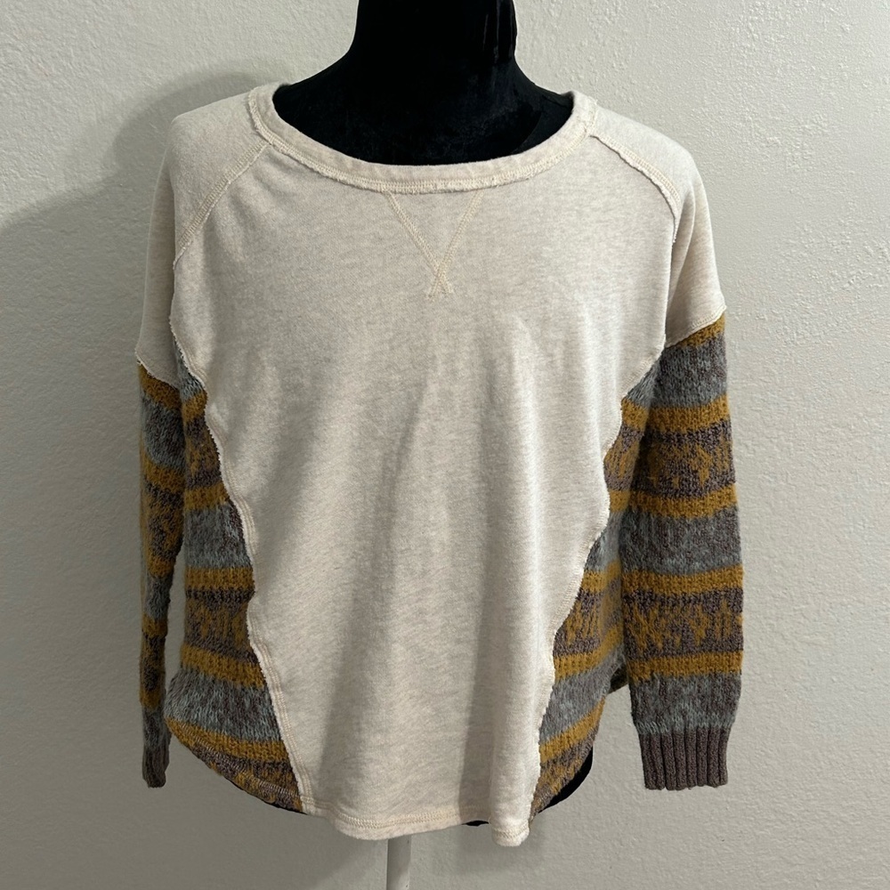 Madewell Textured Knit Panel Top - Picture 6 of 7